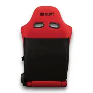 Alternative view of BRAUM Racing ADVAN Series Sport Reclinable Seats; Red Cloth with Black Stitching(Universal; Some Adaptation May Be Required)